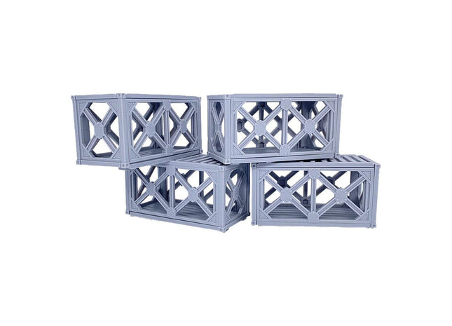 Gamers Guild AZ Monster Fight Club Monster Scenery - Cargo Containers: Bridges & Connectors (Pre-Order) ACD Distribution