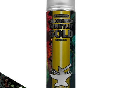 Gamers Guild AZ Monument Hobbies Colour Forge Spray: Gauntlet Gold (500ml) (Pre-Order) Monument Hobbies