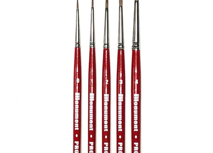 Gamers Guild AZ Monument Hobbies Pro Acryl: Brushes - Pro Sable Set Monument Hobbies