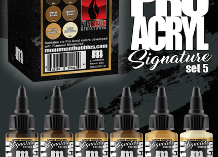 Gamers Guild AZ Monument Hobbies Pro Acryl: Expansion - Signature Series Set 5 Flameon Miniatures Monument Hobbies