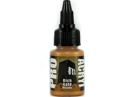 Gamers Guild AZ Monument Hobbies Pro Acryl: Paint - 028 Rich Gold Monument Hobbies