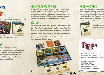 Gamers Guild AZ Moon Saga Workshop Potion Perils - A Parks & Potions Expansion (Pre-Order) Quartermaster Direct