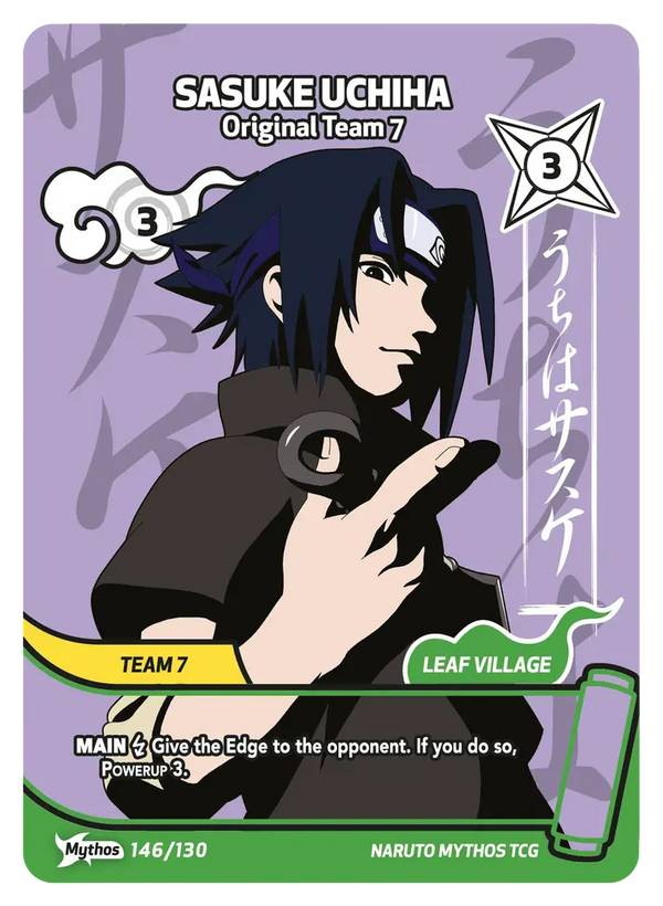 Naruto Mythos TCG: Set 1 Konoha Shido - Sasuke Uchiha Team Set