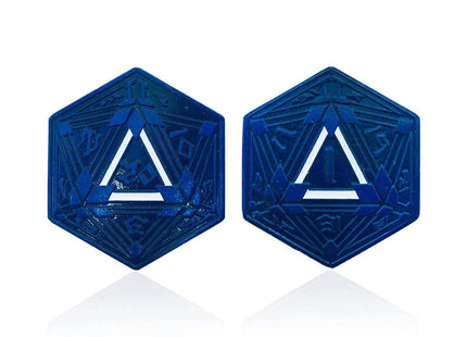 Gamers Guild AZ Norse Foundry Metal RPG Crit/Fail Coin - Blue Plated 25mm Norse Foundry