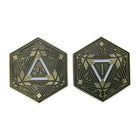 Gamers Guild AZ Norse Foundry Metal RPG Crit/Fail Coin - Shiny Gold Plated 45mm Norse Foundry
