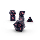 Gamers Guild AZ Norse Foundry Norse Foundry Aluminum Orb Dice - 7-Piece Set - Orb of Fire Norse Foundry