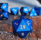 Gamers Guild AZ Norse Foundry Norse Foundry Aluminum Orb Dice - 7-Piece Set - Orb of Thunder Wave Norse Foundry