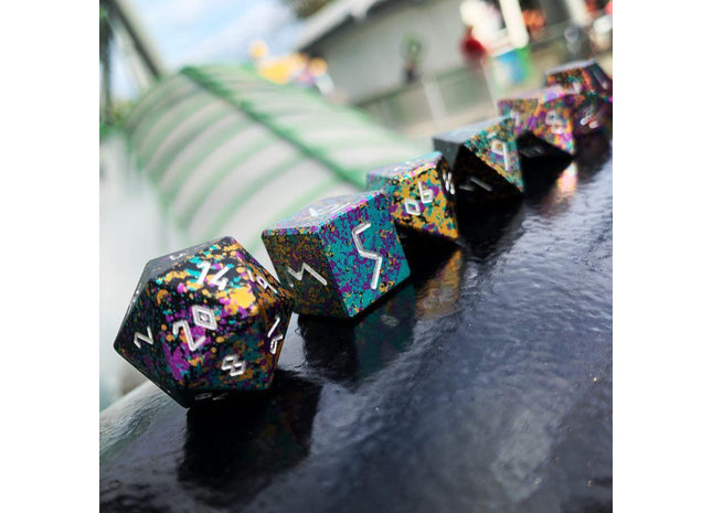 Gamers Guild AZ Norse Foundry Norse Foundry Aluminum Wondrous Dice - 7-Piece Set - Court Jester Norse Foundry