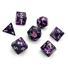 Gamers Guild AZ Norse Foundry Norse Foundry Aluminum Wondrous Dice - 7-Piece Set - Death Knight Norse Foundry