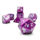 Gamers Guild AZ Norse Foundry Norse Foundry Aluminum Wondrous Dice - 7-Piece Set - Faerie Fire Norse Foundry