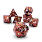 Gamers Guild AZ Norse Foundry Norse Foundry Aluminum Wondrous Dice - 7-Piece Set - Fire Elemental Norse Foundry