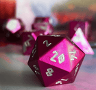 Gamers Guild AZ Norse Foundry Norse Foundry Aluminum Wondrous Dice - 7-Piece Set - Sugar Bomb Norse Foundry