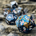 Gamers Guild AZ Norse Foundry Norse Foundry Aluminum Wondrous Dice - 7-Piece Set - That 70's Dice Norse Foundry