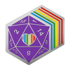 Gamers Guild AZ Norse Foundry Norse Foundry: D20 Retro Rainbow Pin Norse Foundry