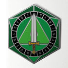 Gamers Guild AZ Norse Foundry Norse Foundry: D20 Sword Spinner Pin - Green Norse Foundry