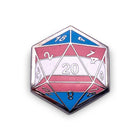 Gamers Guild AZ Norse Foundry Norse Foundry - D20 Transgender Pride Flag Pin Norse Foundry