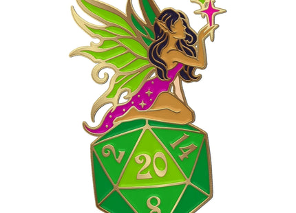 Gamers Guild AZ Norse Foundry Norse Foundry: Fairy D20 Pin - Green Norse Foundry