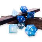 Gamers Guild AZ Norse Foundry Norse Foundry Gemstones - 7-Piece Set - Blue Striped Agate Norse Foundry