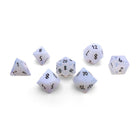 Gamers Guild AZ Norse Foundry Norse Foundry Gemstones - 7-Piece Set - Opalite - Black Font Norse Foundry