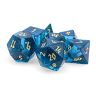 Gamers Guild AZ Norse Foundry Norse Foundry Glass Dice - 7-Piece Set - Zircon Aquamarine Norse Foundry