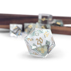 Gamers Guild AZ Norse Foundry Norse Foundry Glass Dice - 7-Piece Set - Zircon Sea Glass Norse Foundry