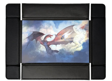 Gamers Guild AZ Norse Foundry Norse Foundry: Magnetic Dice Tray of Folding - Angel vs Dragon by Nahuel Ventura Norse Foundry