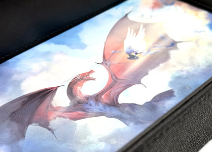 Gamers Guild AZ Norse Foundry Norse Foundry: Magnetic Dice Tray of Folding - Angel vs Dragon by Nahuel Ventura Norse Foundry