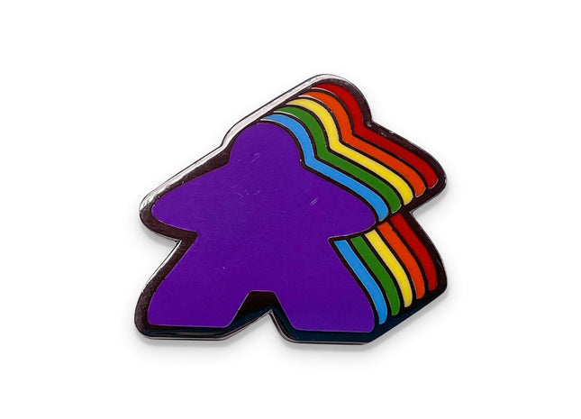 Gamers Guild AZ Norse Foundry Norse Foundry - Meeple Metal Adventure Pin - Retro Rainbow Norse Foundry
