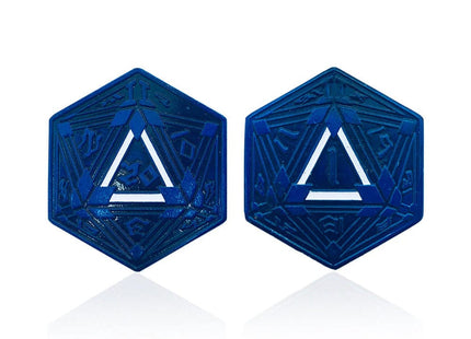 Gamers Guild AZ Norse Foundry Norse Foundry: Metal RPG Crit/Fail Coin Blue Plated-25mm Norse Foundry