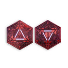 Gamers Guild AZ Norse Foundry Norse Foundry: Metal RPG Crit/Fail Coin Red Plated-25mm Norse Foundry