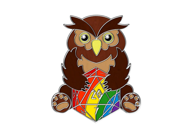 Gamers Guild AZ Norse Foundry Norse Foundry: Owlbear Pin - Rainbow Norse Foundry