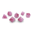 Gamers Guild AZ Norse Foundry Norse Foundry - Pink Cats Eye - 7 Piece Rpg Set Glass Dice Norse Foundry