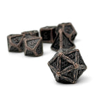 Gamers Guild AZ Norse Foundry Norse Foundry: Pirate Dice - Jolly Roger 7 Piece RPG set Alloy Dice Norse Foundry