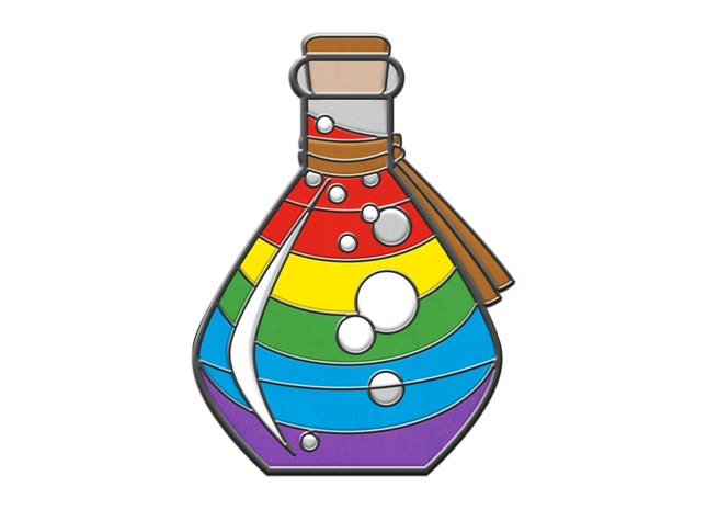 Gamers Guild AZ Norse Foundry Norse Foundry: Potion Bottle Enamel Pin - Rainbow Norse Foundry