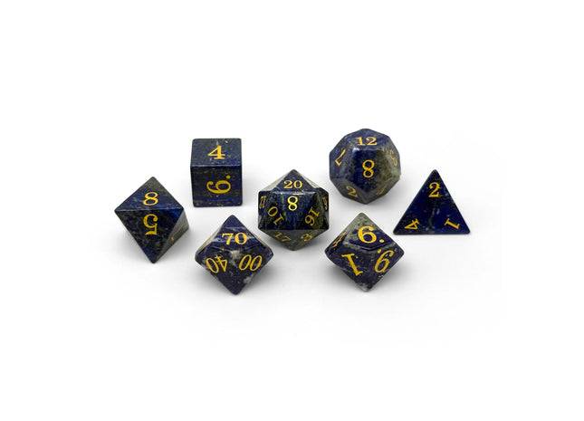 Gamers Guild AZ Norse Foundry Norse Foundry: Storybook Dice - Lapis Lazuli 7-Dice Set Norse Foundry