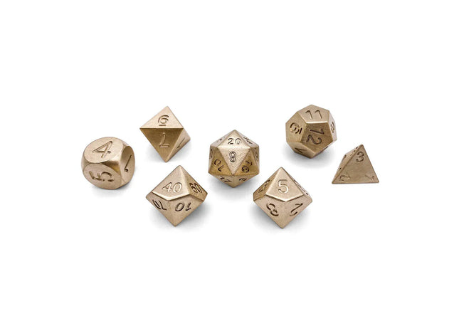Gamers Guild AZ Norse Foundry Norse Foundry: True Metal Dice - Bronze (7pc Set) Norse Foundry