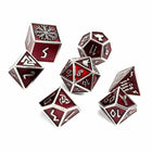 Gamers Guild AZ Norse Foundry Vampire Blood Norse Themed Metal Dice Set Norse Foundry