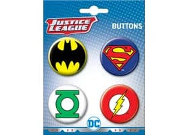 Gamers Guild AZ Novelties 4 Button Set: DC Comics Set 3 Ata-Boy Inc
