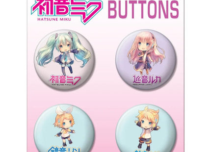 Gamers Guild AZ Novelties 4 Button Set: Hatsune Miku Set 1 Ata-Boy Inc