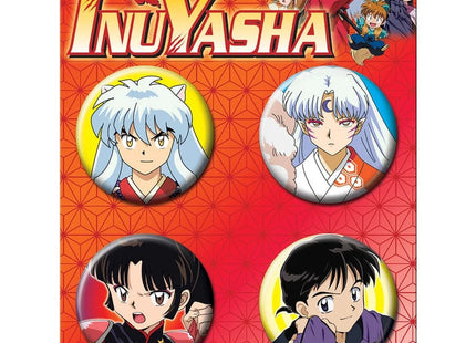 Gamers Guild AZ Novelties 4 Button Set: Inuyasha Ata-Boy Inc