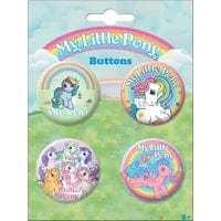 Gamers Guild AZ Novelties 4 Button Set: My Little Pony Retro Ata-Boy Inc
