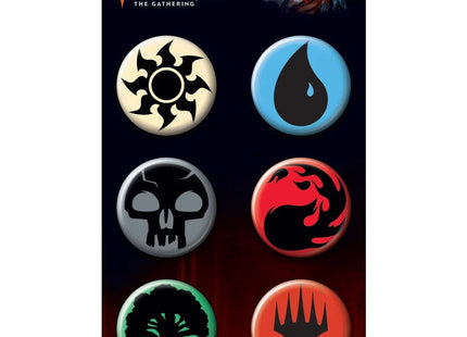 Gamers Guild AZ Novelties 6 Button Set: MTG Mana Symbols Ata-Boy Inc