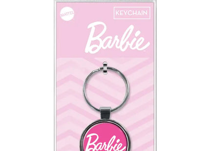 Gamers Guild AZ Novelties Barbie Logo on Pink Keychain Ata-Boy Inc