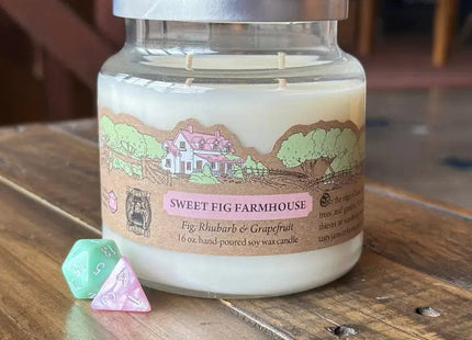Gamers Guild AZ Novelties Cantrip Candles: Sweet Fig Farmhouse 16 oz. Cantrip Candles
