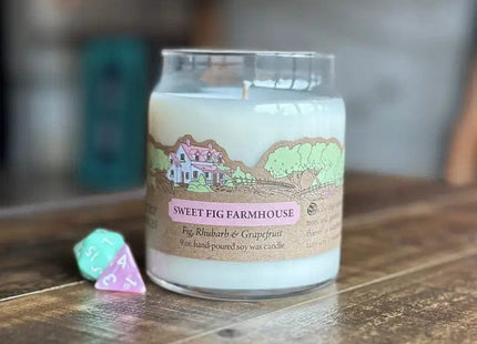 Gamers Guild AZ Novelties Cantrip Candles: Sweet Fig Farmhouse 9 oz. Cantrip Candles
