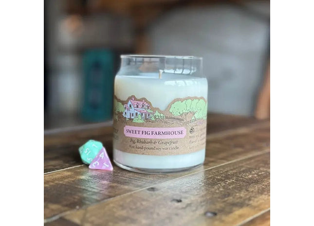 Gamers Guild AZ Novelties Cantrip Candles: Sweet Fig Farmhouse 9 oz. Cantrip Candles