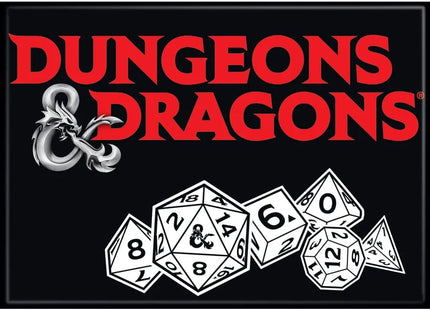 Gamers Guild AZ Novelties Magnet: D&D Logo and Dice Ata-Boy Inc