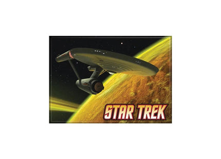 Gamers Guild AZ Novelties Magnet: Enterprise on Yellow Ata-Boy Inc