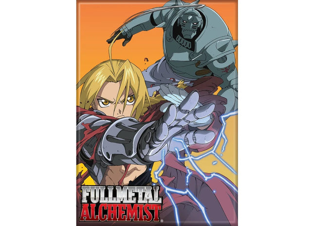 Gamers Guild AZ Novelties Magnet: Fullmetal Alchemist Edward and Alphonse Orange Ata-Boy Inc