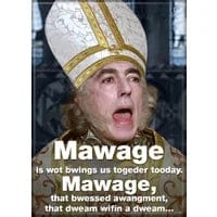 Gamers Guild AZ Novelties Magnet: Princess Bride Mawage Ata-Boy Inc